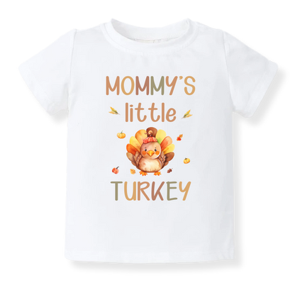 Little Turkey Baby Bodysuit, Kids & Toddler T-Shirt – Mommy's Little Turkey Thanksgiving Baby Outfit