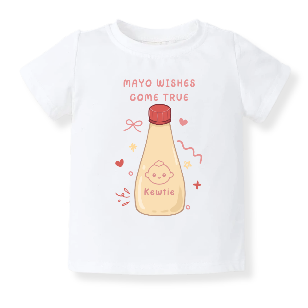 Mayo Wishes Come True Mayonnaise Baby Bodysuit - Mayonnaise Graphic Tee
