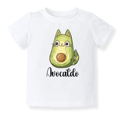 Cute Cat Avocado Baby Bodysuit – Cat Kids T-Shirt & Toddler Tee, Cat Sweater
