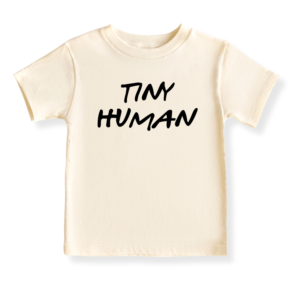 Tiny Human Cute Baby Bodysuit Funny Tshirt for Kids Toddler Tee Funny Baby Gift, Newborn Outfit