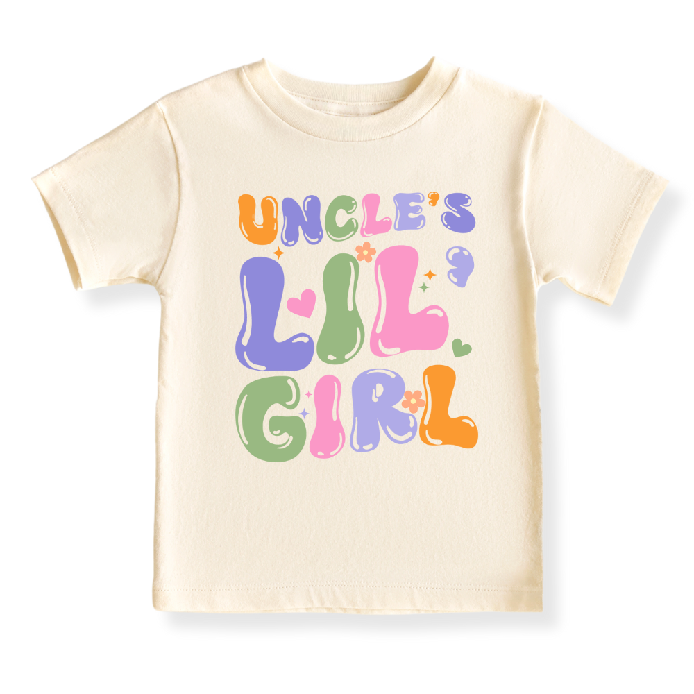 Uncle's Lil Girl Baby Bodysuit Toddler & Kids T-Shirt, Gift for Niece Tshirt Cute Girls Clothes