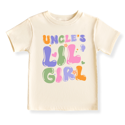Uncle's Lil Girl Baby Bodysuit Toddler & Kids T-Shirt, Gift for Niece Tshirt Cute Girls Clothes