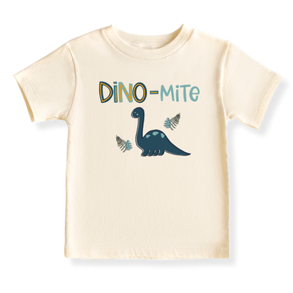 Dino-mite Dinosaur Tshirt Dino Baby Bodysuit Toddler & Kids T-Shirt, Dinosaur Outfit