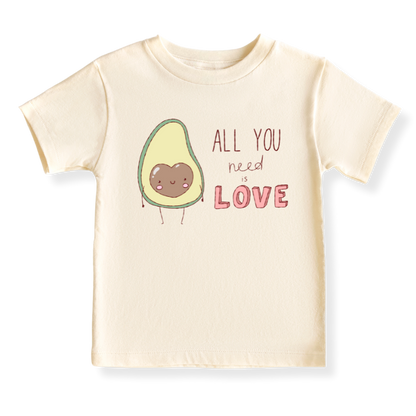 All You Need Is Love Avocado Baby Bodysuit – Avocado Kids T-Shirt Fruits Themed Outfit