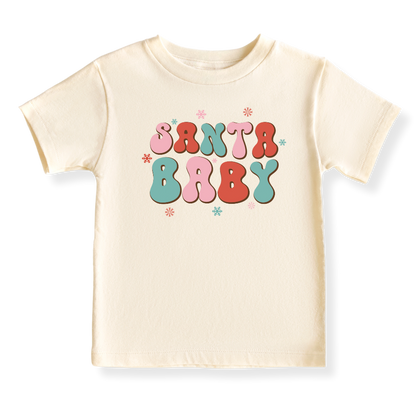 Santa Baby Tshirt Christmas Baby Bodysuit, Kids & Toddler T-Shirt – Family Xmas Outfit
