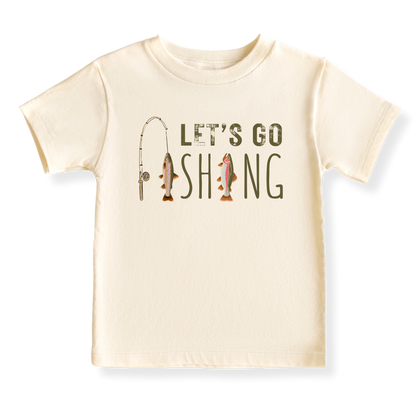 Let's Go Fishing Baby Bodysuit Fishing Tshirt for Kids Toddler Tee Cute Baby Gift for Baby Clothes Fishing Outfit