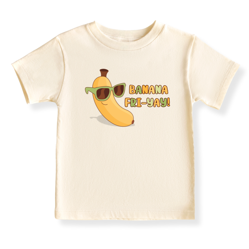 Banana Fri-Yay! Shirt Banana Baby Bodysuit, Kids & Toddler T-Shirt Sunglasses Funny Friday Outfit