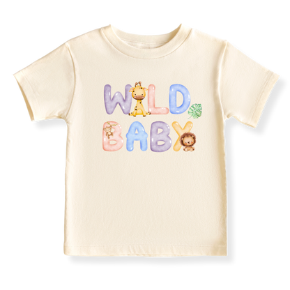 Wild Baby Baby Bodysuit, Kids & Toddler T-Shirt – Safari Cute Animals Baby Clothes for Boys Girls