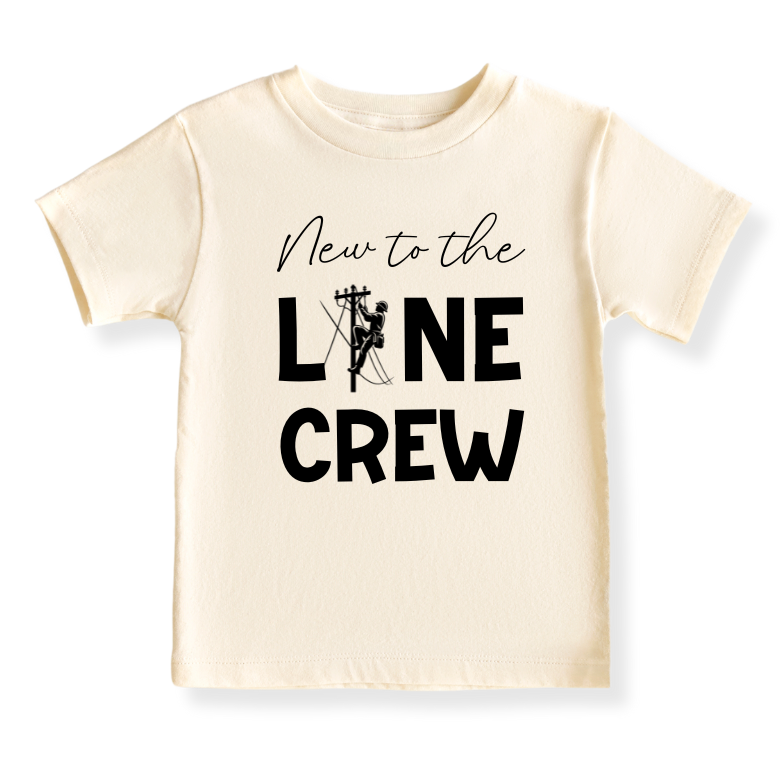 Baby Bodysuit, Kids & Toddler T-Shirt – 'New to the Line Crew' Utility & Lineman-Themed Baby Clothes