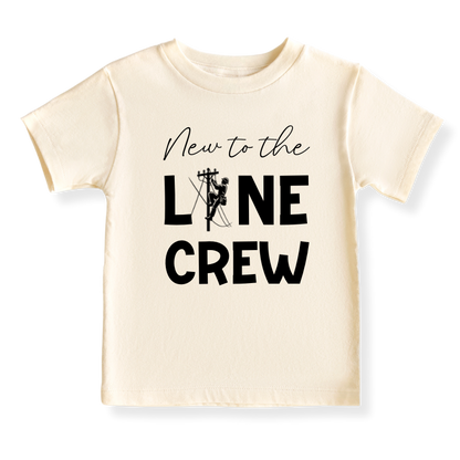 Baby Bodysuit, Kids & Toddler T-Shirt – 'New to the Line Crew' Utility & Lineman-Themed Baby Clothes
