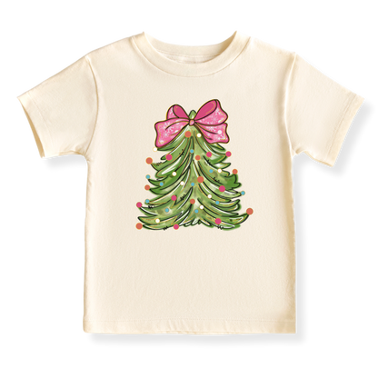 Cute Christmas Baby Bodysuit, Kids & Toddler T-Shirt – Xmas Outfit for Girls Shirt Pink Bow