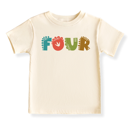 Dinosaur birthday outfit 4th birthday dinosaur shirt Dinosaur fourth birthday Four years old dinosaur shirt Cute dinosaur birthday outfit Dinosaur birthday gift outfit for boys girls Dinosaur birthday party outfit Dino-themed birthday shirt