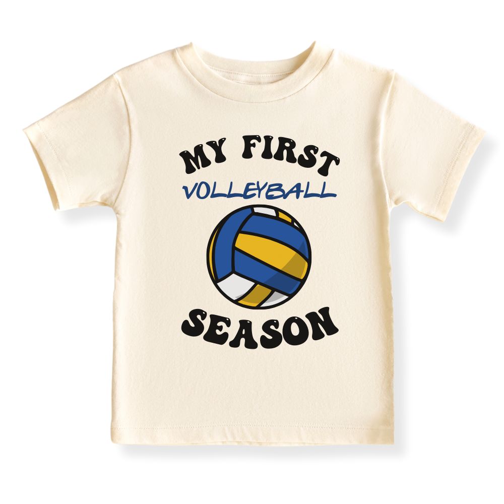My First Volleyball Season Baby Bodysuit, Kids & Toddler T-Shirt – Sport Baby Gift for Volleyball Fans