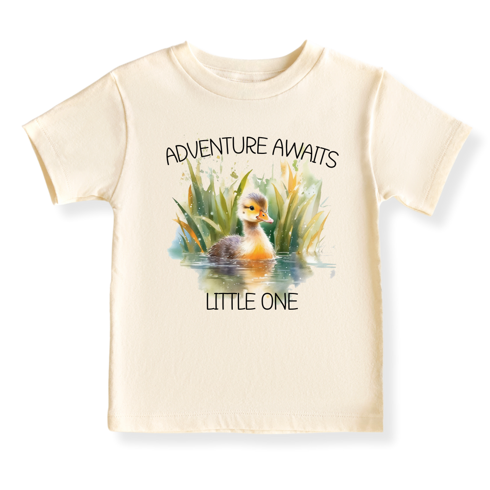 Adeventure Awaits Little One Baby Bodysuit, Kids & Toddler T-Shirt – Cute Animals Outfit