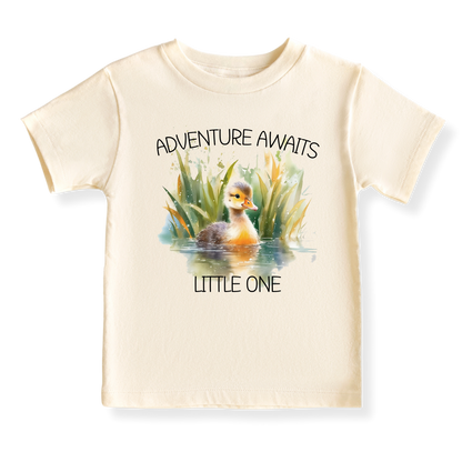 Adeventure Awaits Little One Baby Bodysuit, Kids & Toddler T-Shirt – Cute Animals Outfit