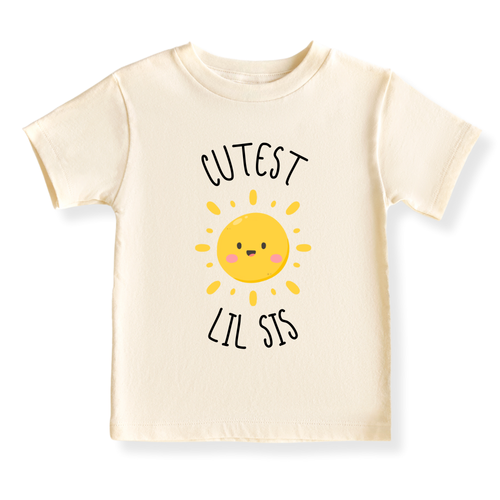 Cutest Lil Sis Baby Bodysuit, Sister Matching Tee