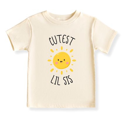 Cutest Lil Sis Baby Bodysuit, Sister Matching Tee