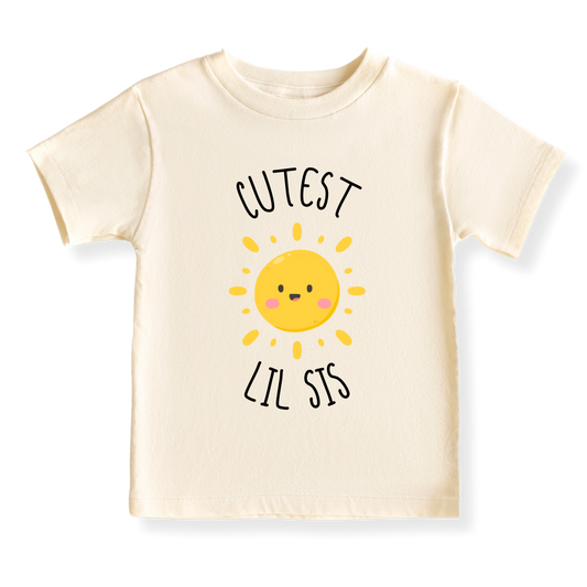 Cutest Lil Sis Baby Bodysuit, Sister Matching Tee