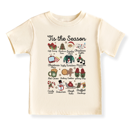 Tis The Season Tshirt Christmas Baby Bodysuit, Kids & Toddler T-Shirt – Christmas Outfit