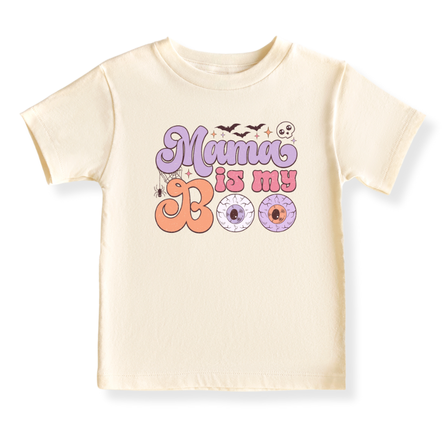 Mama is My Boo Baby Bodysuit, Halloween Toddler & Kids T-Shirt - Cute Halloween Outfit