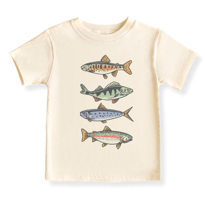 Trout Fish Baby Bodysuit Fishing Tshirt for Kids Toddler Tee Fishing Outfit Fish Sweater