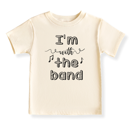 Baby Bodysuit, Kids & Toddler T-Shirt – 'I'm with the Band' Music Outfit Concert Baby Clothes for Boys, Girls