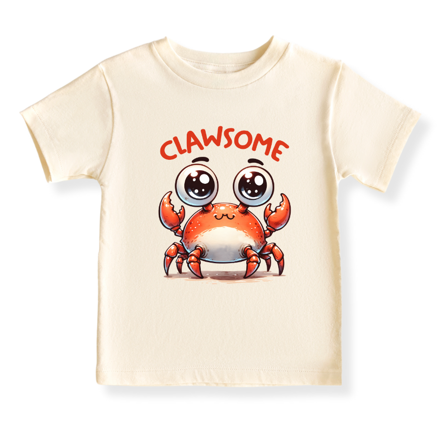 Clawsome Crab Baby Bodysuit – Crab Kids T-Shirt Toddler Tee, Sea Life Baby Clothes