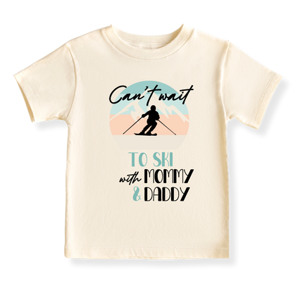 Skiing Baby Bodysuit, Kids & Toddler T-Shirt – Cute Ski Snow Baby Clothes for Boys Girls