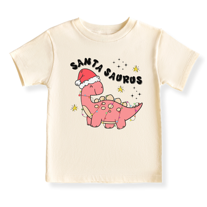 Santa Saurus Christmas Baby Bodysuit Toddler & Kids T-Shirt, Christmas Outfit for Girls Baby Clothes