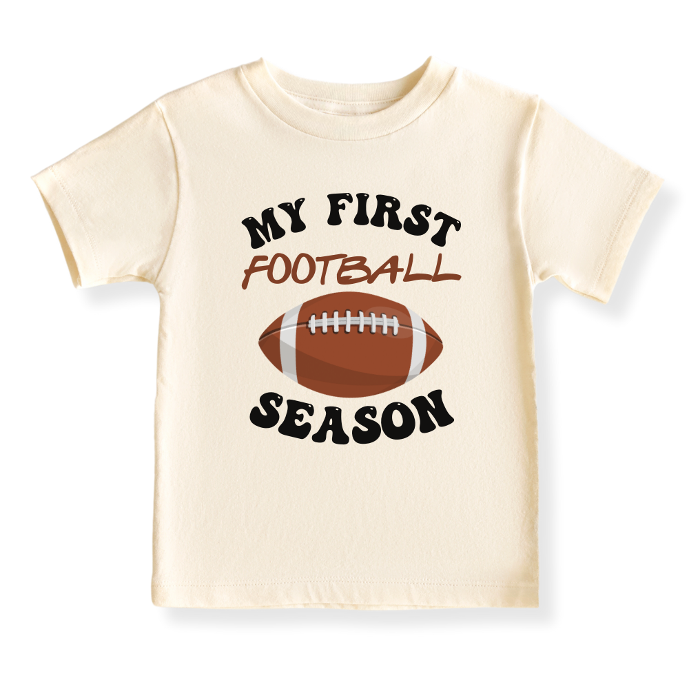My First Football Season Baby Bodysuit, Kids & Toddler T-Shirt – Sport Baby Gift for Football Fans