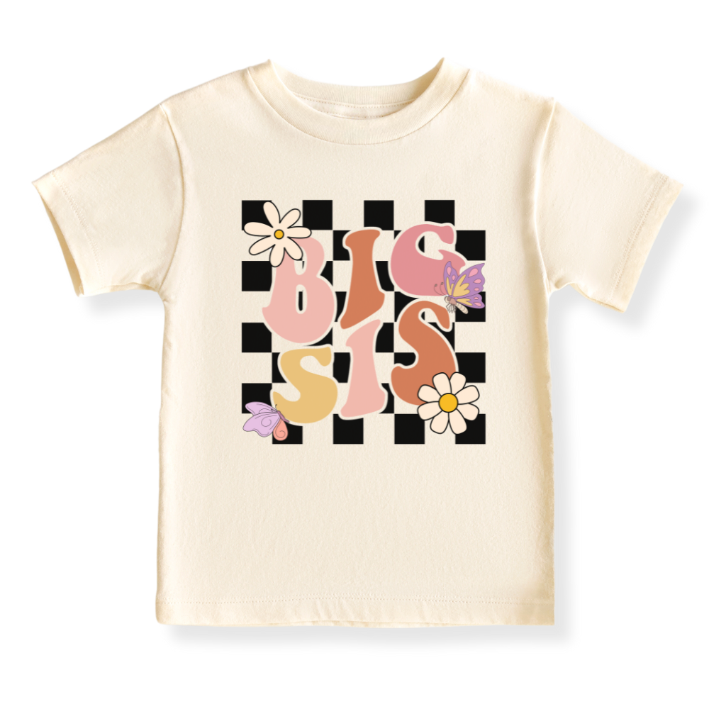 baby onesie onsie clothes girl boy funny newborn gifts outfit toddler infant jersey apparel daddy shirt baby shower kids unisex bodysuit little cute cool clothing mommy cotton newborn Little Siter Big Sister Retro Pink
