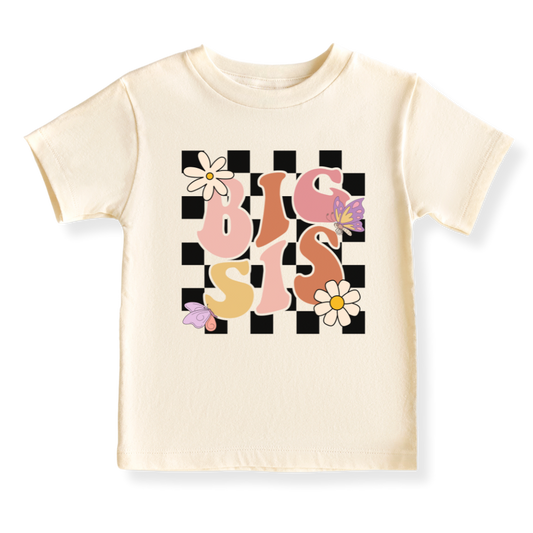 baby onesie onsie clothes girl boy funny newborn gifts outfit toddler infant jersey apparel daddy shirt baby shower kids unisex bodysuit little cute cool clothing mommy cotton newborn Little Siter Big Sister Retro Pink