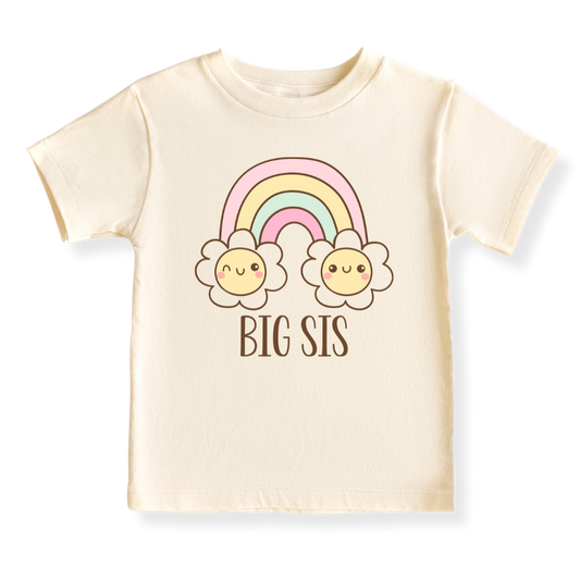 Big Sis Tshirt for Girls, Matching Sister Outfit