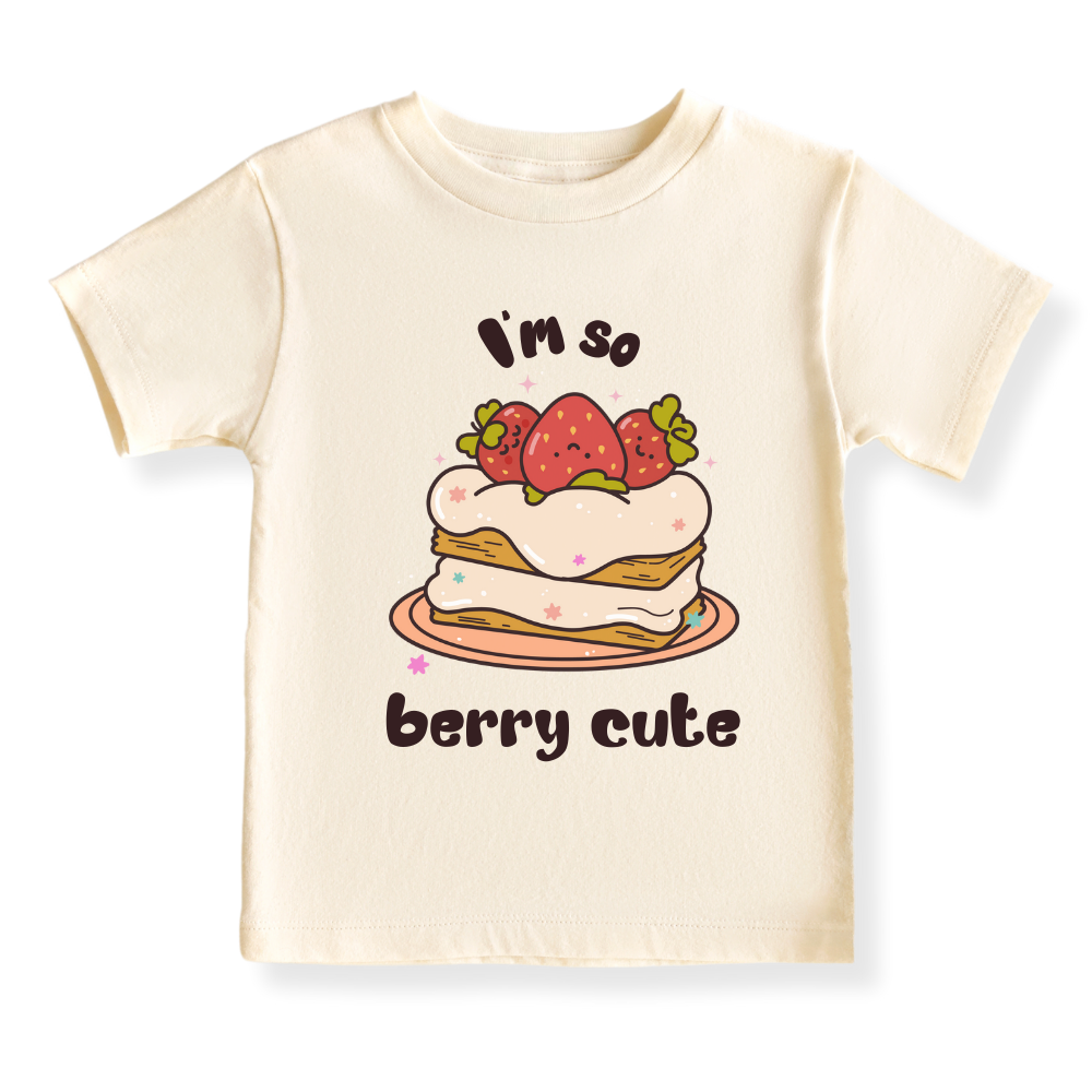 Strawberry Baby Bodysuit, Kids & Toddler T-Shirt – I'm so Berry Cute Outfit Strawberry Theme Shirt for Girls