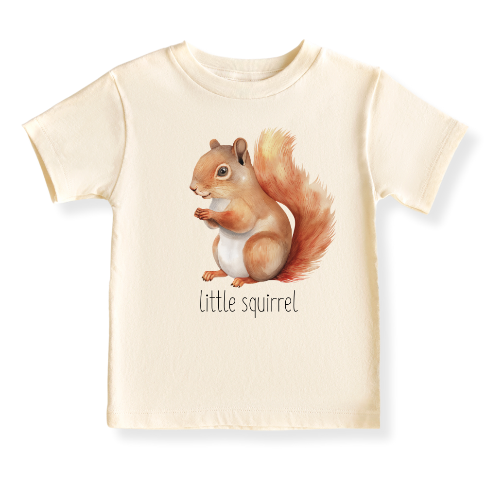 Little Squirrel Baby Bodysuit, Kids & Toddler T-Shirt – Cute Squirrel Animals Baby Clothes for Boys Girls