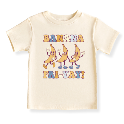 Banan Fri-Yay! Shirt Banana Baby Bodysuit, Kids & Toddler T-Shirt – Funny Friday Outfit