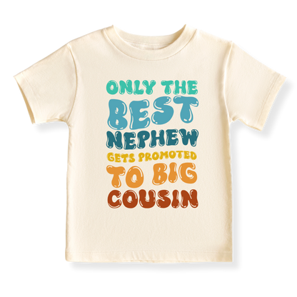 Big Cousin Baby Bodysuit, Toddler & Kids T-Shirt - Gift for Nephew or Cousin Announcement Outfit