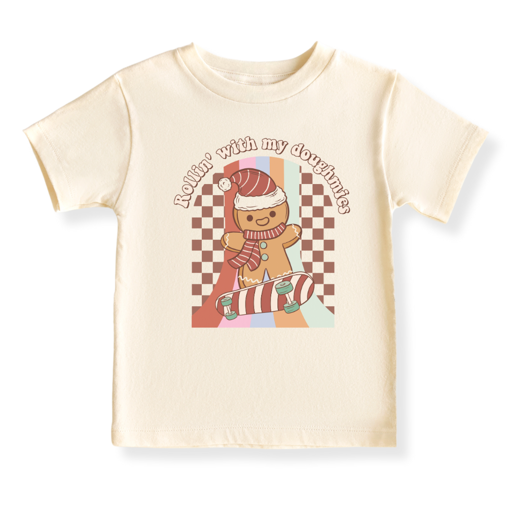 Doughmies Tshirt Christmas Baby Bodysuit, Kids & Toddler T-Shirt – Funny Xmas Outfit