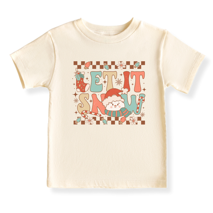 Let is Snow Christmas Baby Bodysuit Cute Tshirt for Kids Toddler Tee Christmas Gift for Baby Clothes
