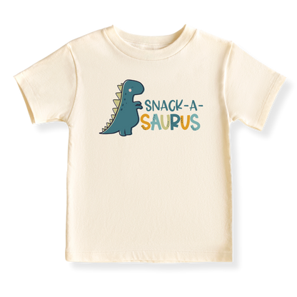 Snack-a-saurus Dinosaurs Baby Bodysuit Toddler & Kids T-Shirt, Dino Baby Clothes, Dino Shirt for Boys