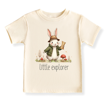 Little Explorer Baby Bodysuit, Kids & Toddler T-Shirt – Cute Rabbit Bunny Baby Clothes for Boys Girls