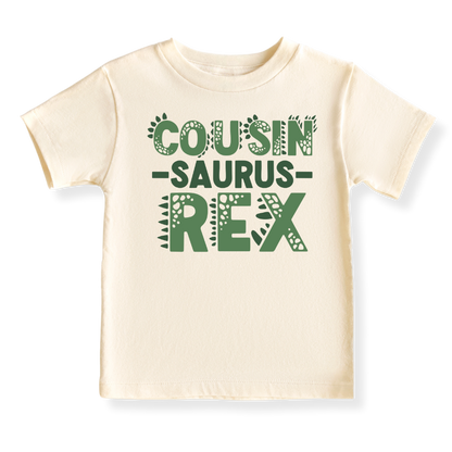 Cousin Saurus Baby Bodysuit, Cousin Kids' T-Shirt – Fun Cousin Announcement Outfit