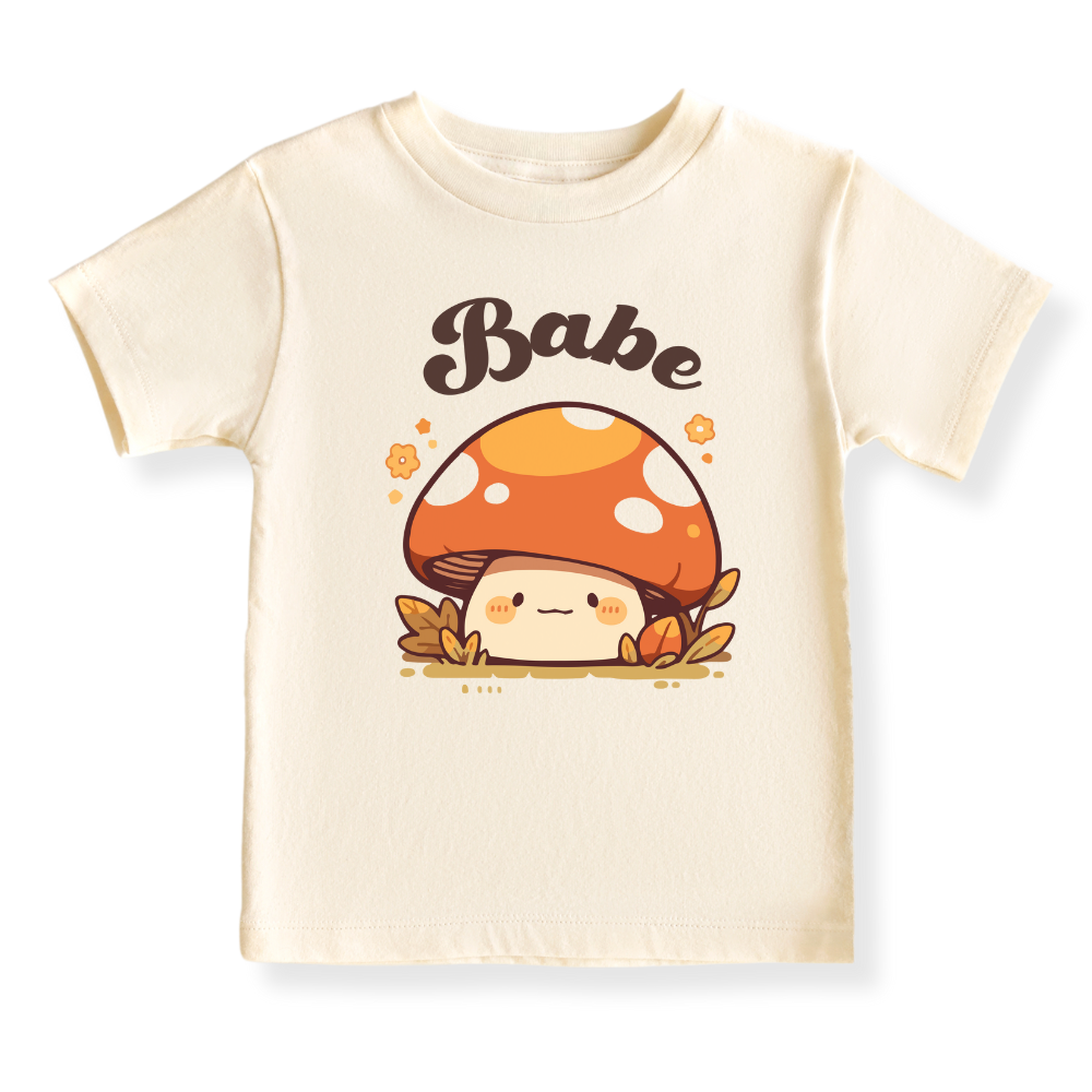 Mushroom Baby Bodysuit, Kids & Toddler T-Shirt – Cute Babe Outfit Mushroom Shirt for Boys Girls