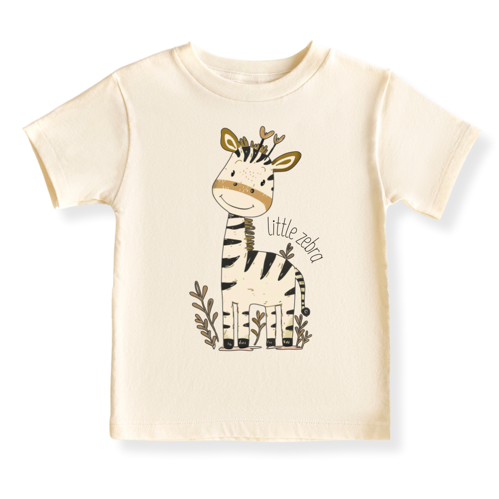 Little Zebra Baby Bodysuit, Kids & Toddler T-Shirt – Cute Zebra Animals Baby Clothes for Boys Girls