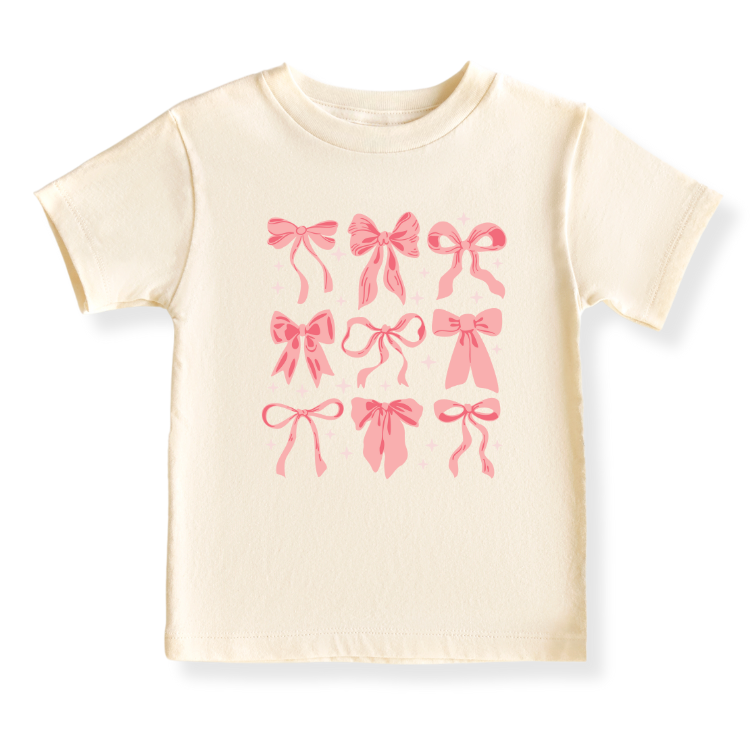 Cute Bows Baby Bodysuit – Premium Custom Baby Clothes, Pink Newborn Gift Outfit, Baby Girl Kids T-shirt