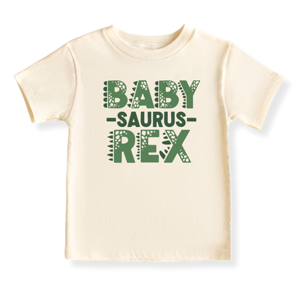 Baby Saurus Baby Bodysuit Tshirt for Kids, Dino Birthday Outfit for Boys Shirt, Dinosaur Tshirt T-Rex