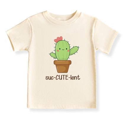 Suc-CUTE-lent Baby Bodysuit, Cute Succulent Girls Tee