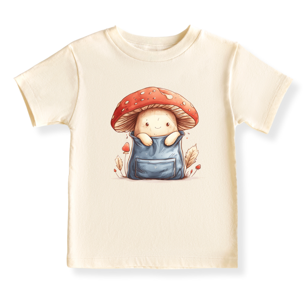 Mushroom Pocket Graphic Tee, Baby Bodysuit