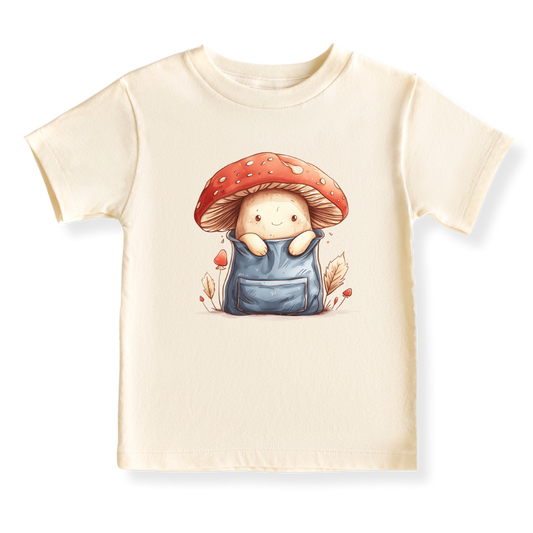 Mushroom Pocket Graphic Tee, Baby Bodysuit