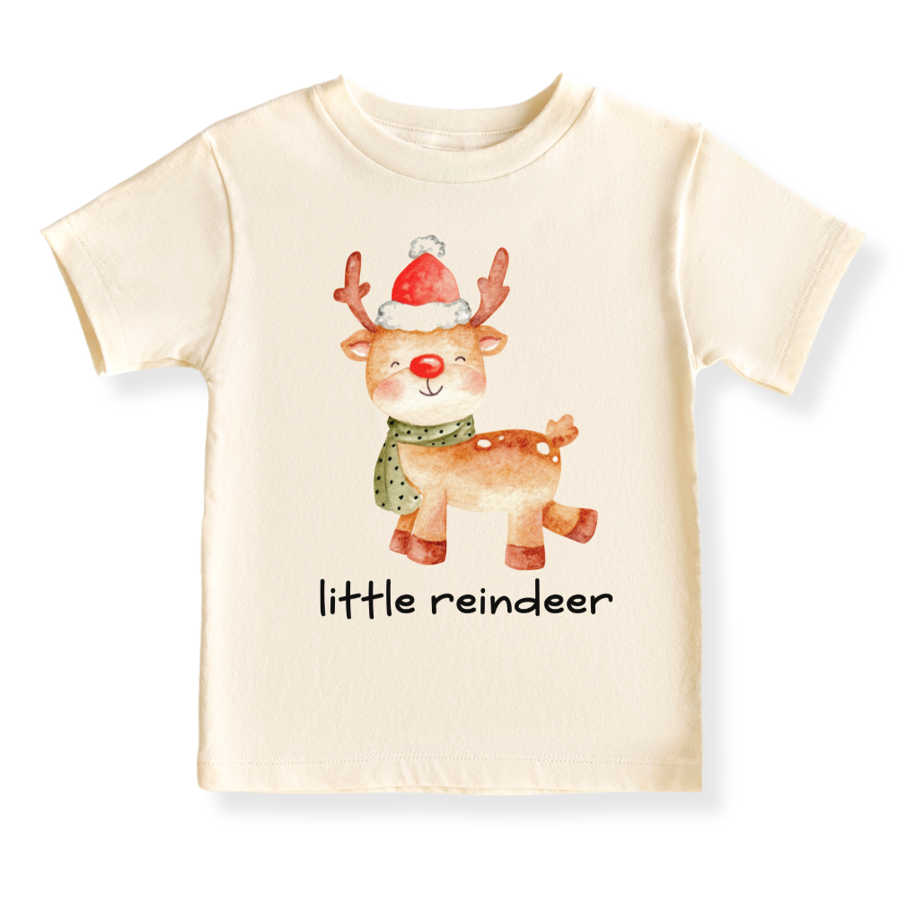 Little Reindeer Christmas Baby Bodysuit, Kids & Toddler T-Shirt – Cute Christmas Outfit
